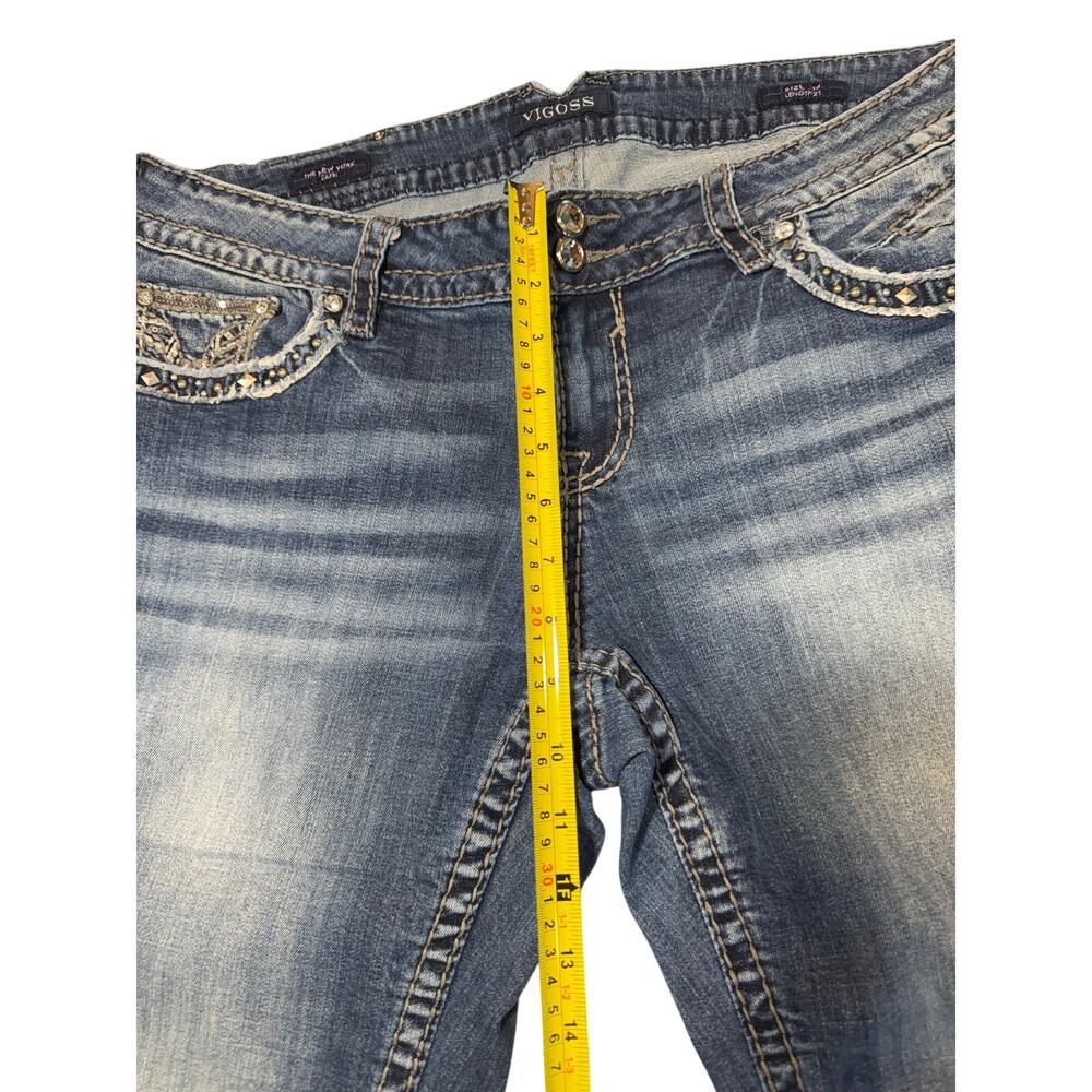 Vigoss The New York Capri Jeans Women’s Size 18 Rhinestone - Picture 9 of 11